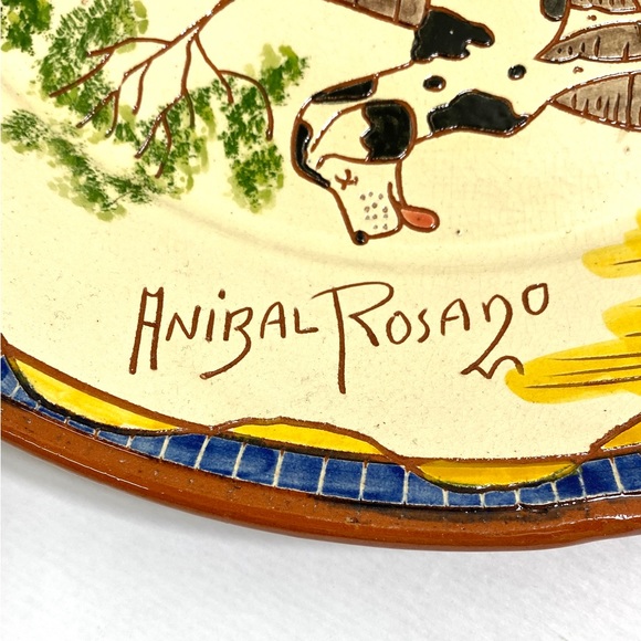 Anibal Rosado decorative terracotta plate - Picture 2 of 4